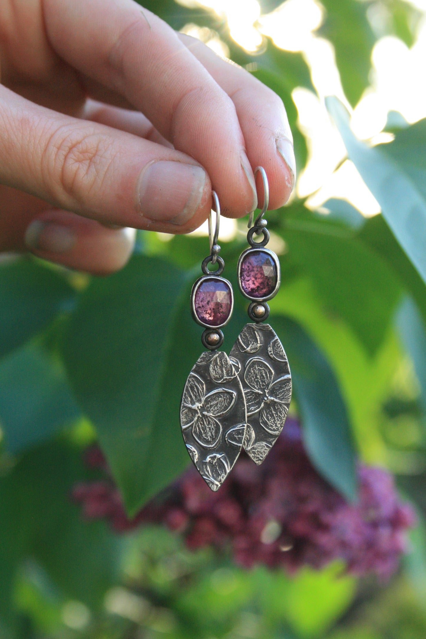 Ruby + Lilac Earrings