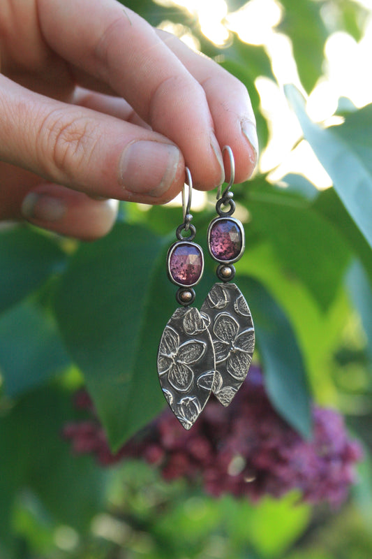 Ruby + Lilac Earrings