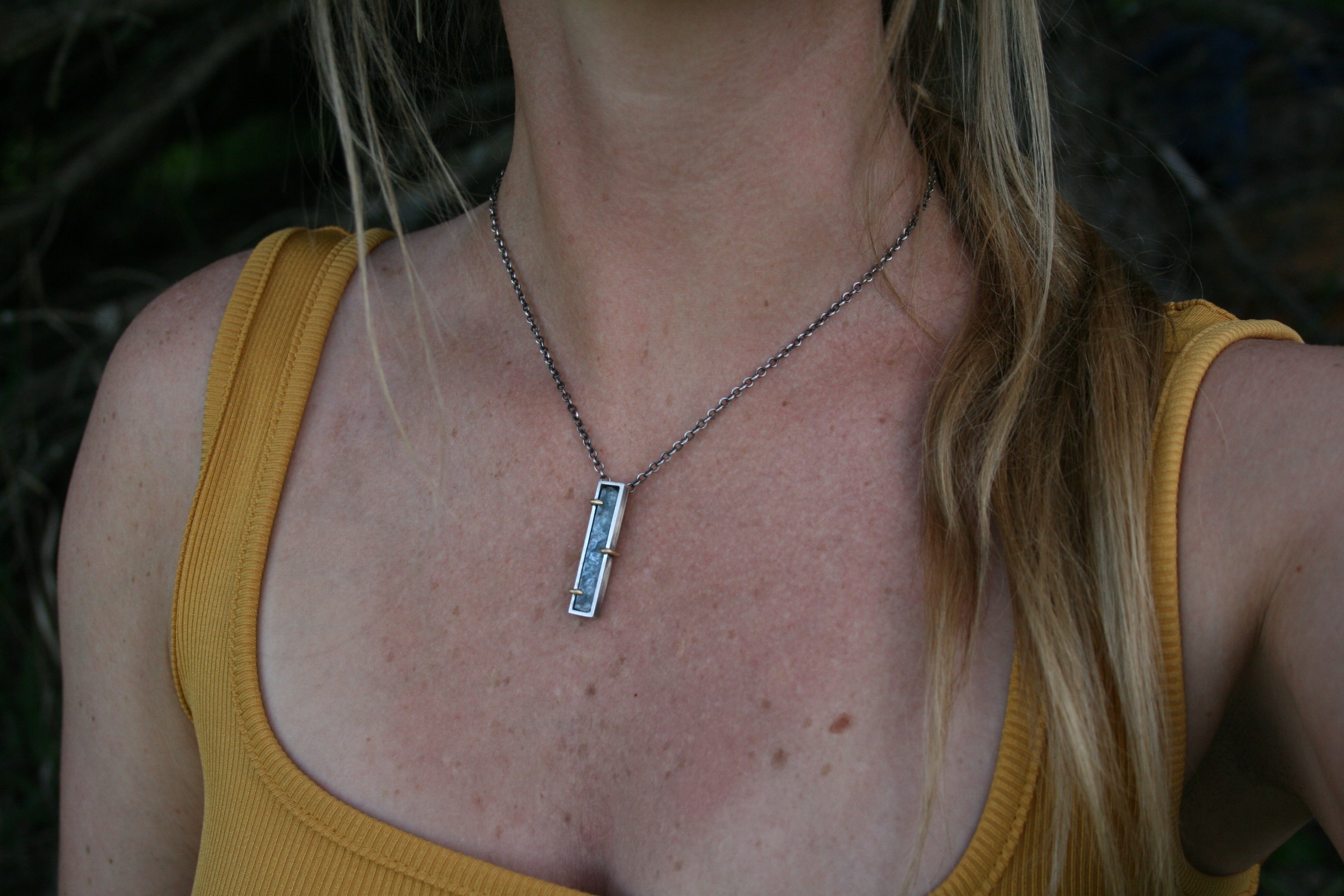 Raw Kyanite Necklace