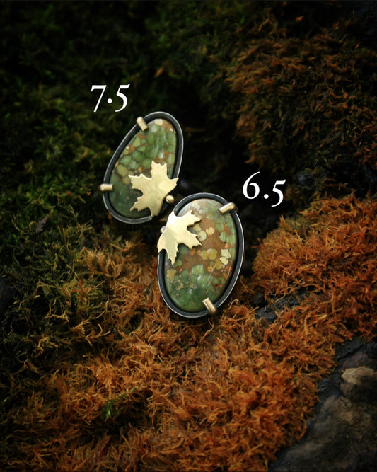 Turquoise Maple Rings