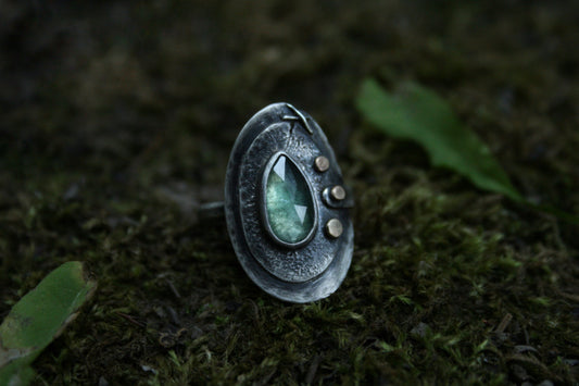 Stud + Stitch Ring // Size 8