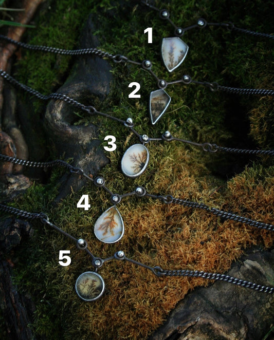 Dendritic Agate Necklaces
