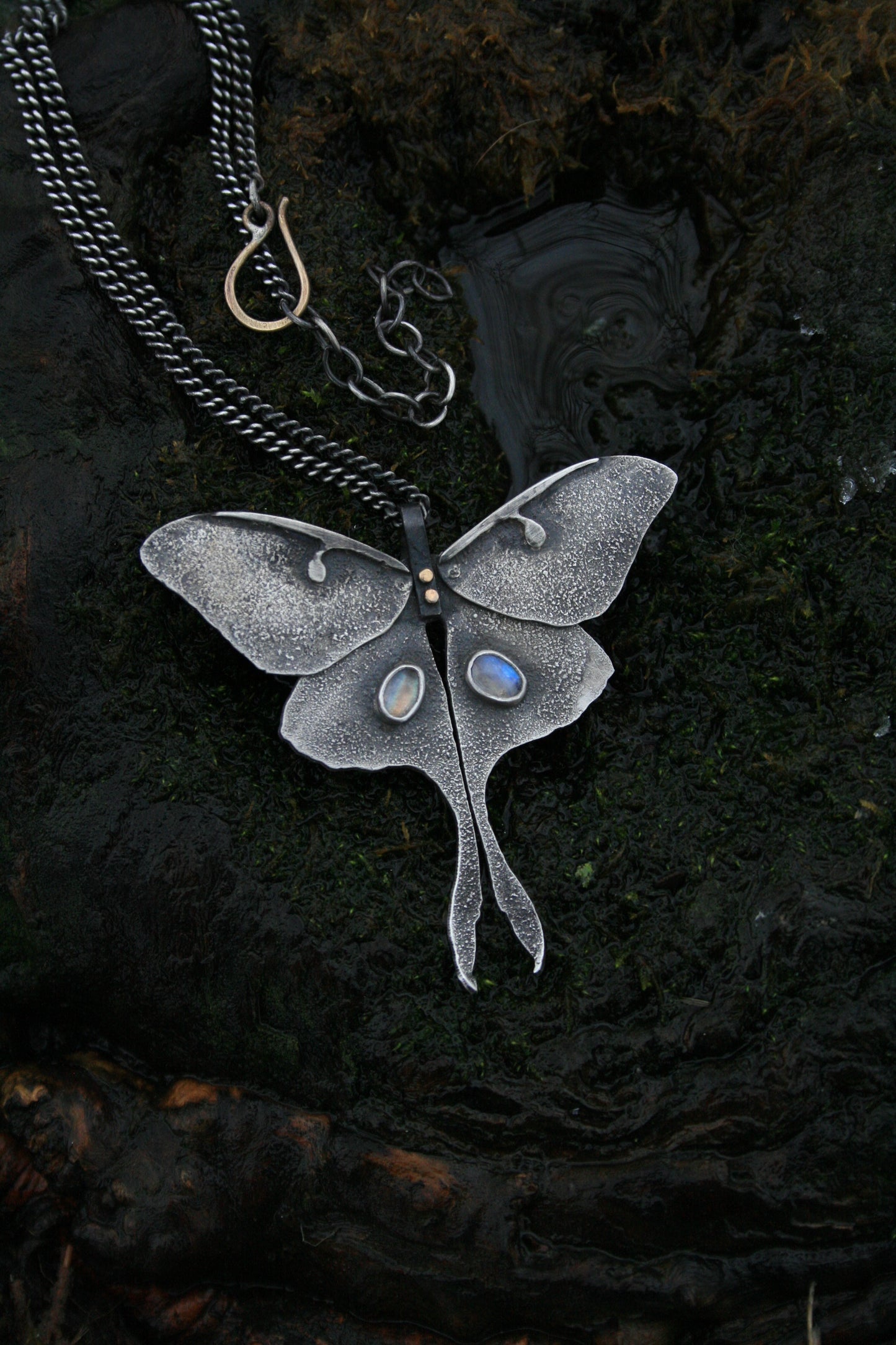 Luna Moth Necklace