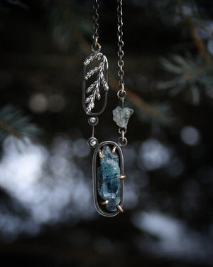 Kyanite + Cedar Necklace
