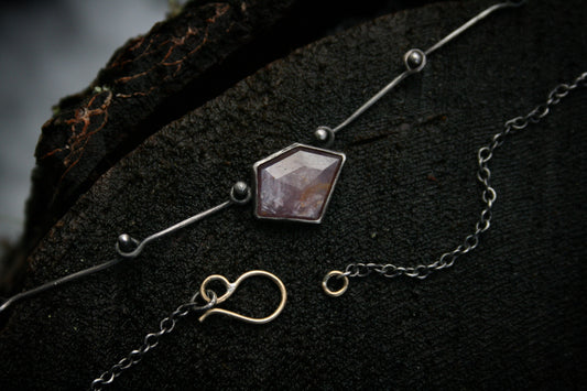 Sapphire Necklace // 16” chain