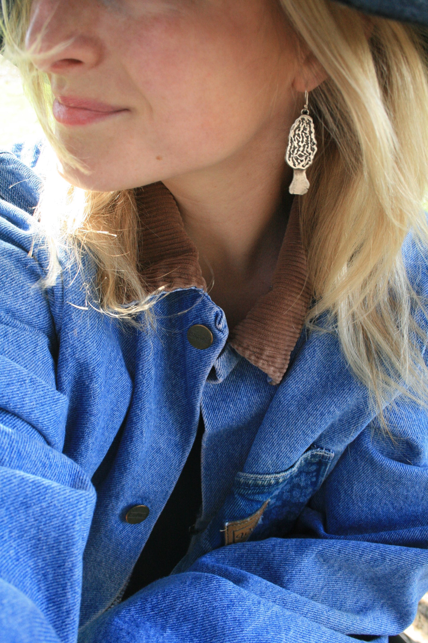 Morel Mushroom Earrings // READY TO SHIP