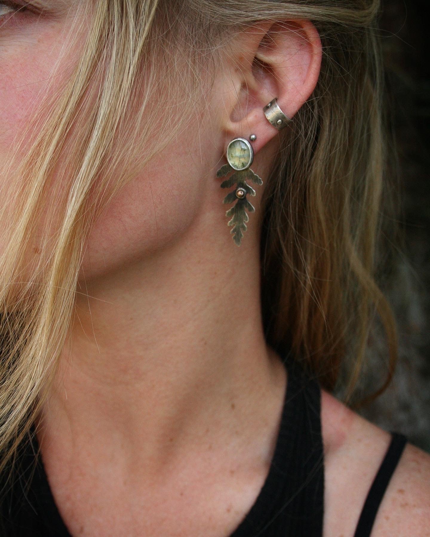 MADE TO ORDER - Prehnite + Fern Ear Jackets