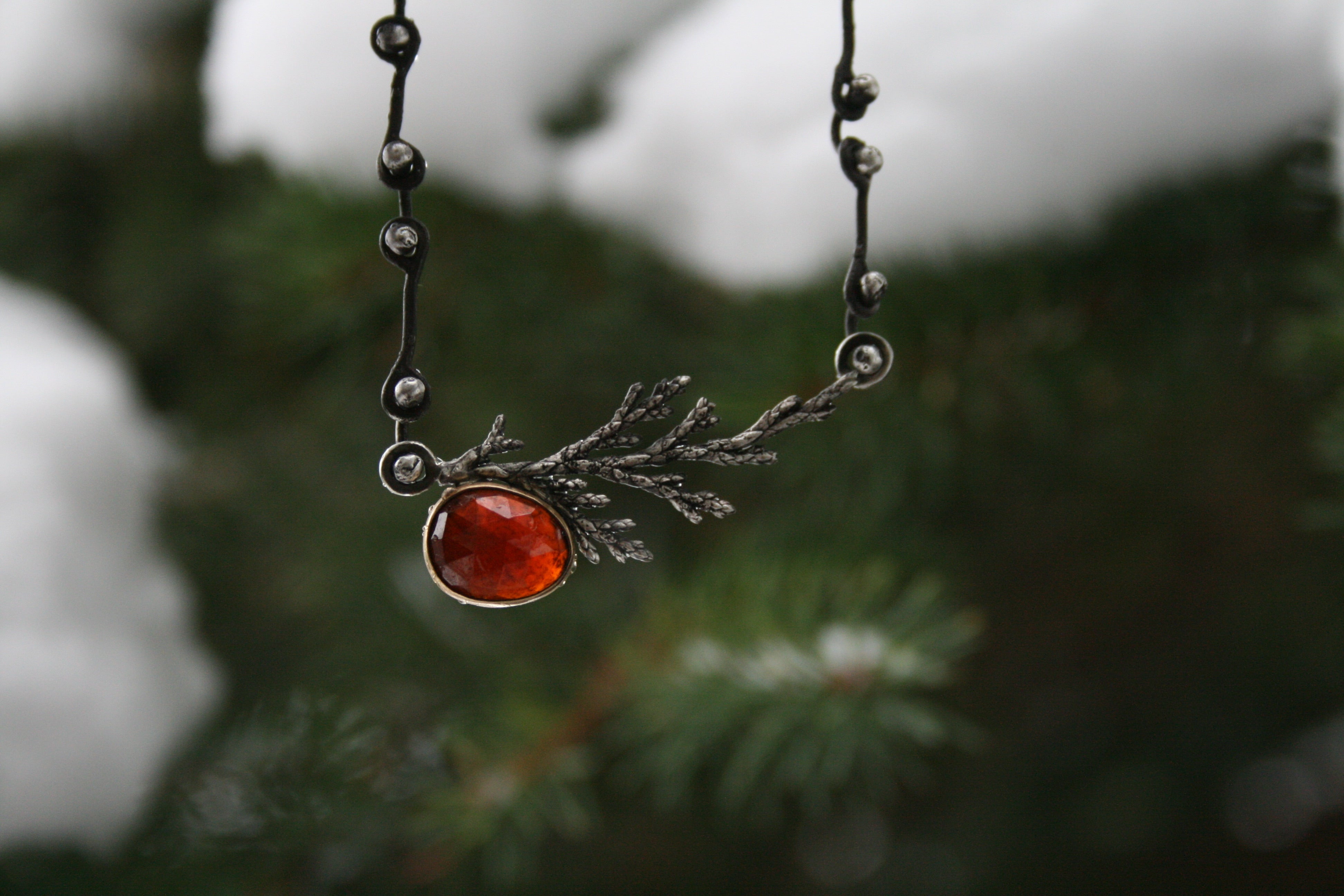16” Garnet Forest Necklace