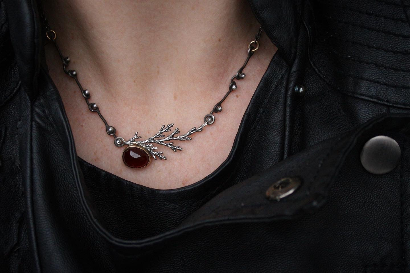 16” Garnet Forest Necklace