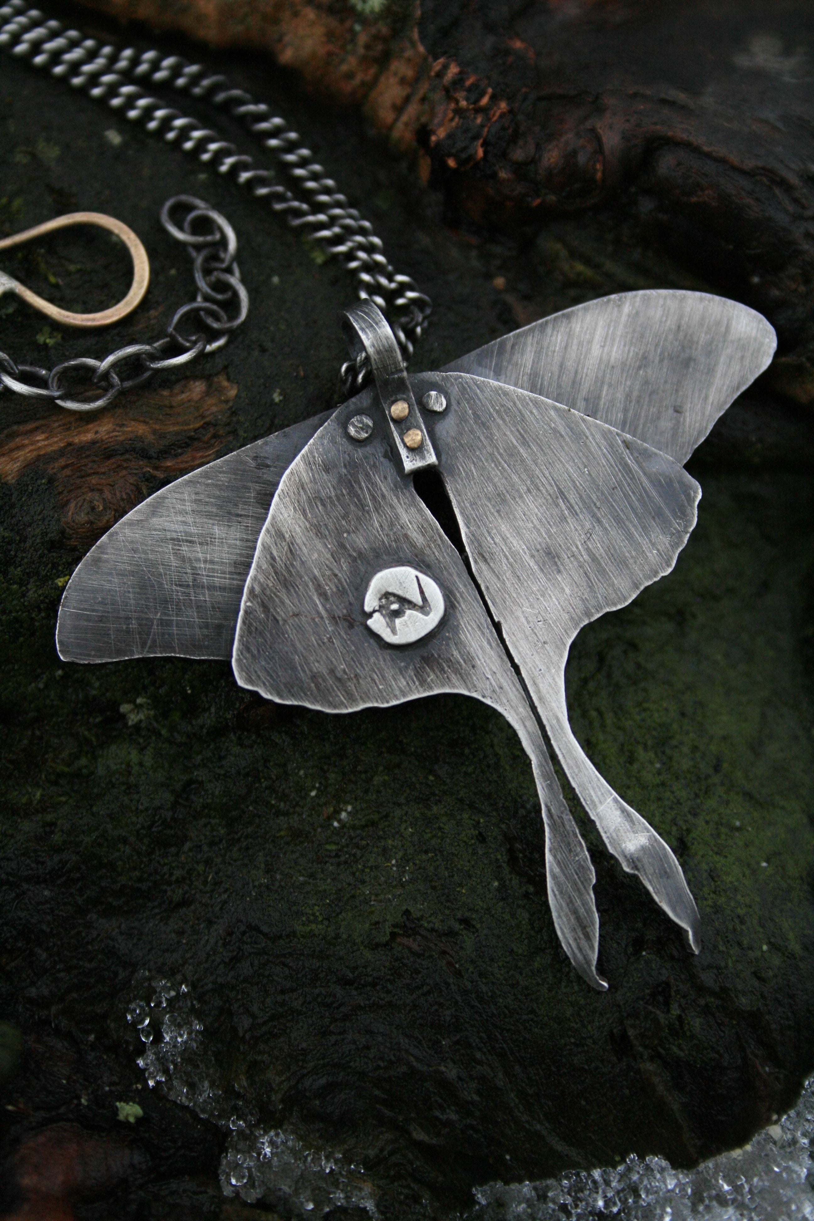 Luna Moth Necklace