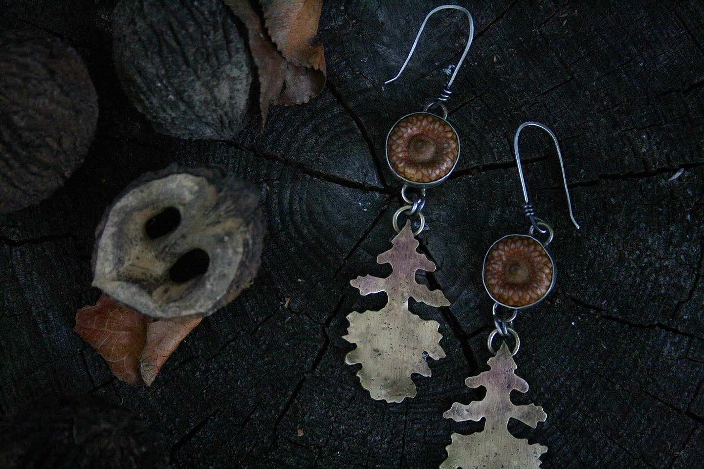 Acorn + Oak Earrings