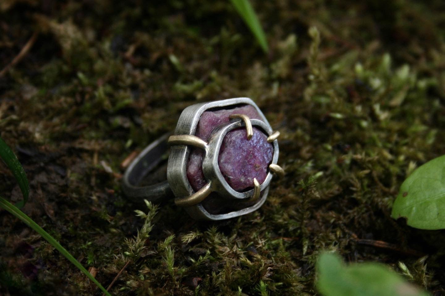 Double Ruby Ring // Size 7.75