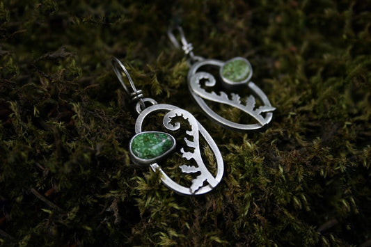 Fiddlehead + Sonoran Gold Earrings