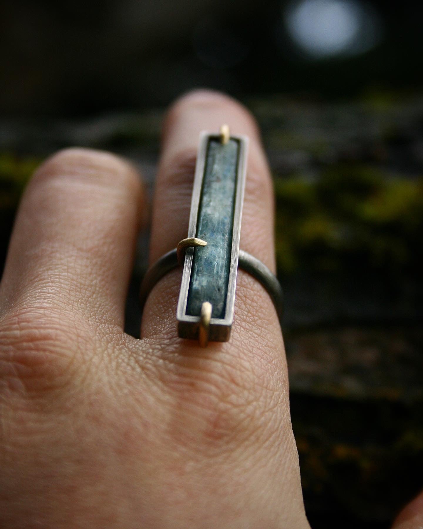 Raw Kyanite Ring // Size 6.75