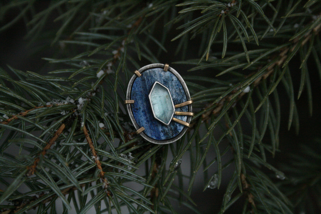 Kyanite + Aquamarine // Size 6