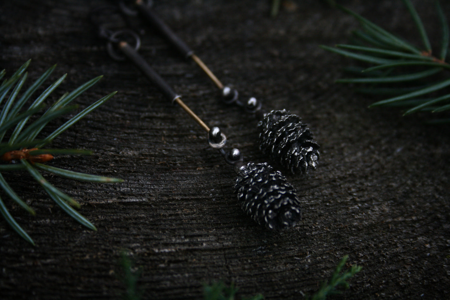 Pinecone Post Earrings