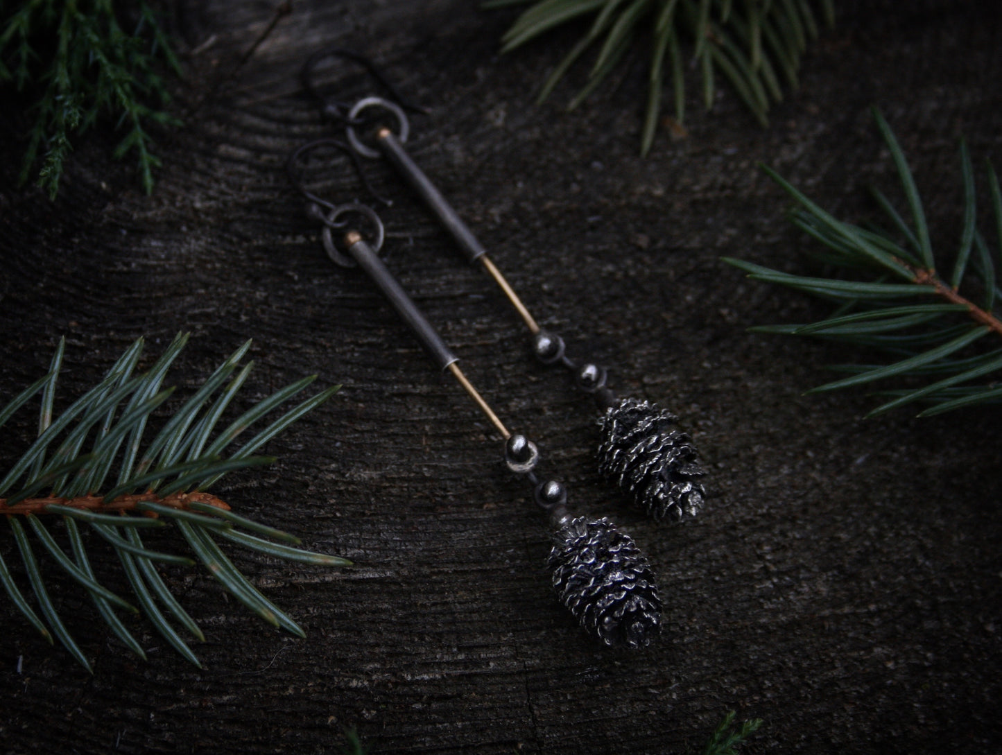 Pinecone Post Earrings