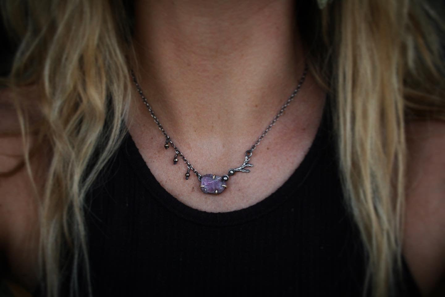 Ruby + Cedar Necklace