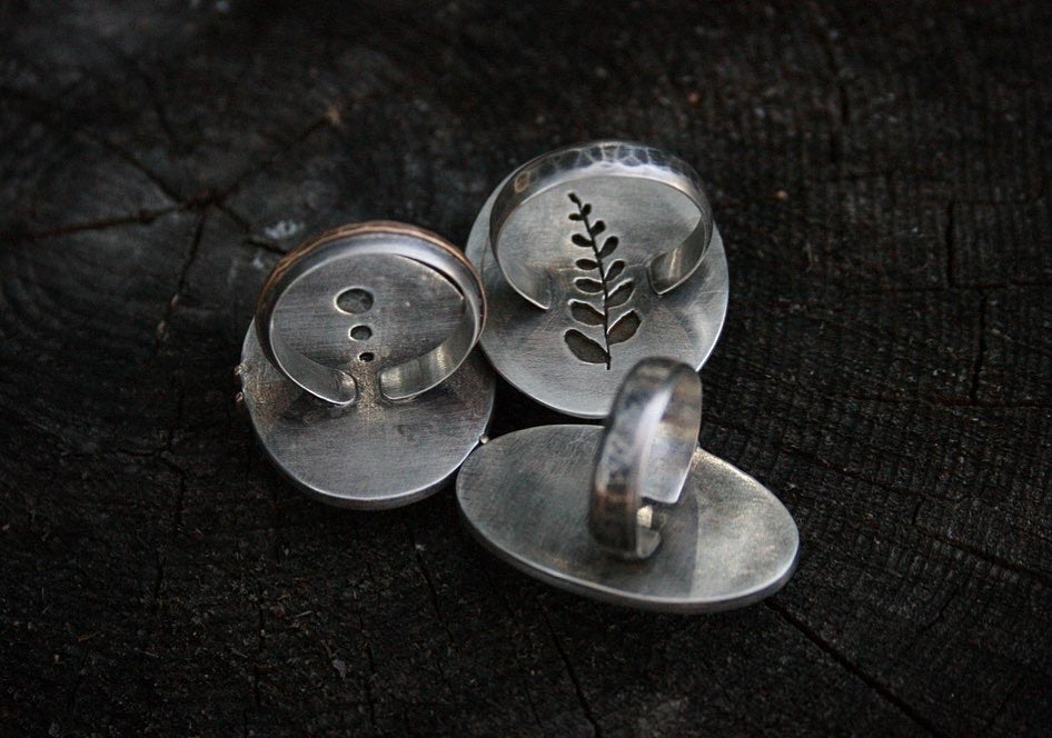 Petoskey Stone Ring // Size 8.25-8.5