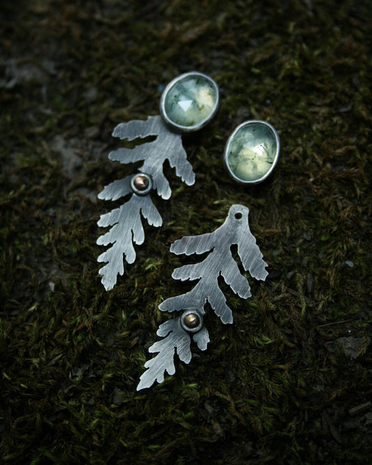 MADE TO ORDER - Prehnite + Fern Ear Jackets