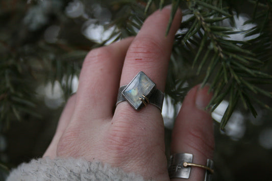 Moon Halo Ring // Fits size 7.75